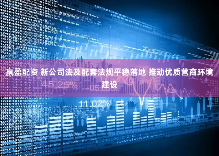 赢盈配资 新公司法及配套法规平稳落地 推动优质营商环境建设