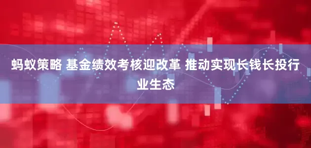 蚂蚁策略 基金绩效考核迎改革 推动实现长钱长投行业生态