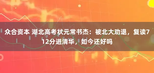 众合资本 湖北高考状元常书杰：被北大劝退，复读712分进清华，如今还好吗